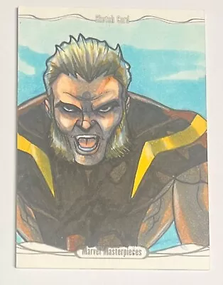 2016 Upper Deck Marvel Masterpieces Sketch Card Sabretooth By Rich Molinelli • $0.99