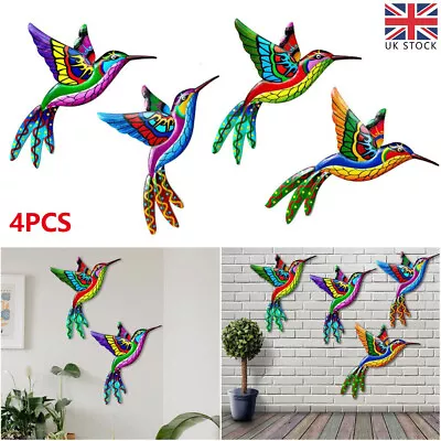 4X Home Fence Ornament Metal Garden Decoration Wall Art Hanging Sculpture UK • £13.99