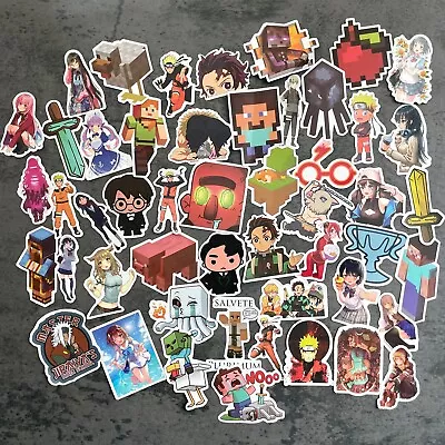 50-Pc Random Stickers Comic Video Game Skateboard Laptop Luggage Phone Car Vinyl • $6.99