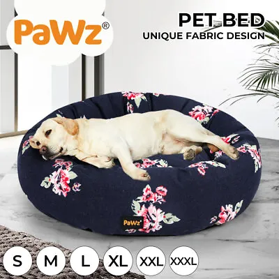 Pawz Dog Calming Bed Pet Cat Washable Portable Round Sleeping Kennel Extra Large • $59.99