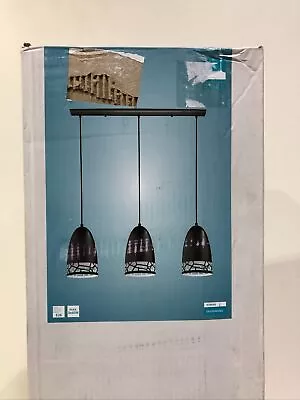 Eglo 97444A Savignano 3-Light Matte Black Multi Hanging Pendant • $53.39