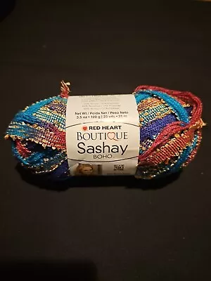 Red Heart Boutique Sashay Boho -Vintage-  Sequin 3.5 Oz /23 Yards Retired - NEW • $10