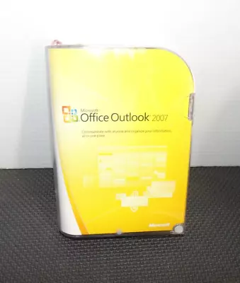 MICROSOFT OFFICE OUTLOOK 2007 With PRODUCT KEY Very Good Condition • $27.99