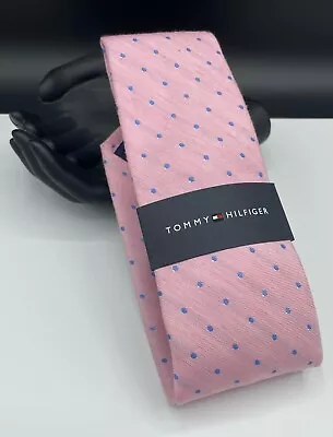 Tommy Hilfiger Men's Silk & Linen Blend Tie ~ Pink ~ NEW Fashion MSRP: $69.50 • $21.99