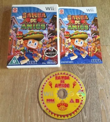 SAMBA DE AMIGO - Nintendo Wii & Wii U Complete Game (UK PAL SEGA)(2008) • £3.95