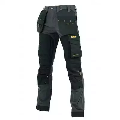 £49.50 • Buy Dewalt Memphis Stretch Fit Trouser Twin Holster Knee Pad Pockets Work Pants