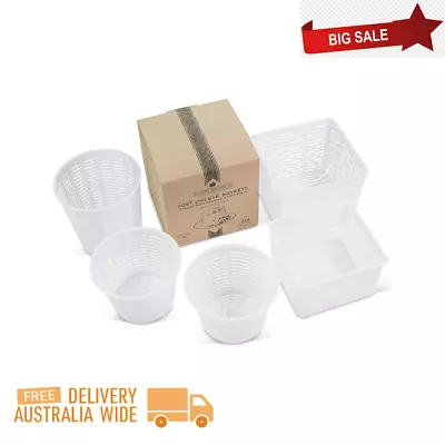 Cheese Maker Draining Basket Mould Draining Ricota Press Mold Kit 5pcs White_ AU • $47.33