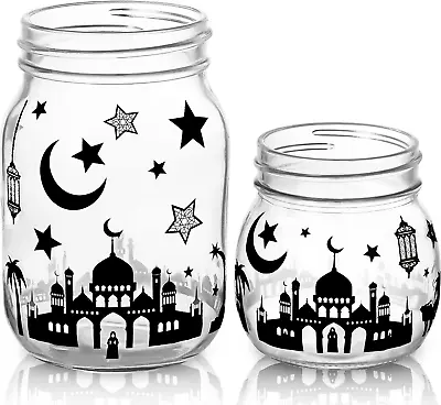 1224 Pieces Ramadan Jar Decals Eid Al-Adha Eid Mubarak Stickers Vinyl Ramadan Ka • $9.40