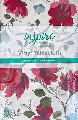 Vinyl Tablecloth Flannel Backing Assorted Color & Size Inspire USA Seller  • $14.38