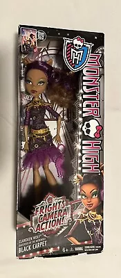 Monster High Clawdeen Wolf Frights Camera Action Black Carpet Doll 2013. • $39