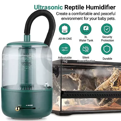 INKBIRDPLUS Reptile Humidifier Mister Misting Fogger 3L Fogger Reptiles Vivarium • $79.99