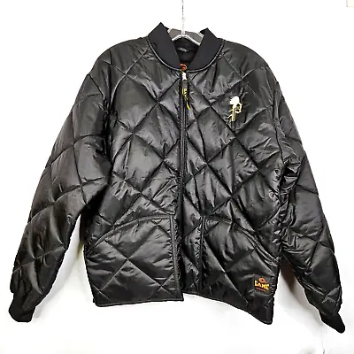 Game Sportswear Bravest Diamond Quilted Jacket Men's Medium Black Style 1221 • $19.24