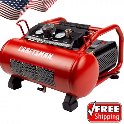 Corded Electric Air Compressor Pressure Oil-Free Portable Workshop 3 Gallon 120V • $197.39