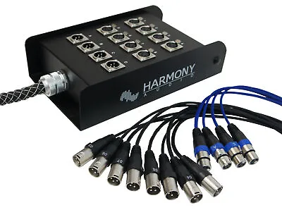 Harmony Audio HA-SB1225 XLR Snake Cable 12 Channel - 25 Feet (8 Send 4 Returns) • $99.99