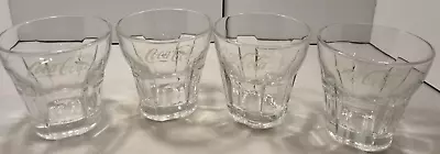 4 X Small Coca Cola Glasses Collectible  Novelty Gift Glass • $30.58