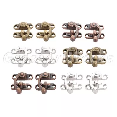 2x Swing Bag Chest Suitcase Jewelry Box Latch Clasps Trinket Lock Clasp Hardware • $4.37