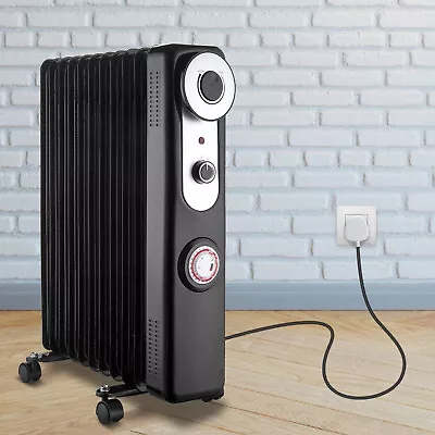 Portable Electric Heater Energy Efficient With Thermostat 3 Power Settings Timer • £49.99