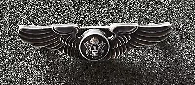 Military US Army Air Force  Crew Pilot Wings Badge AMICO 2  Sterling Silver • $35