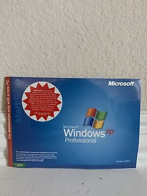 Microsoft Windows XP Professional CD Sealed NO PRODUCT KEY Version 2002 SP1 • $24.99