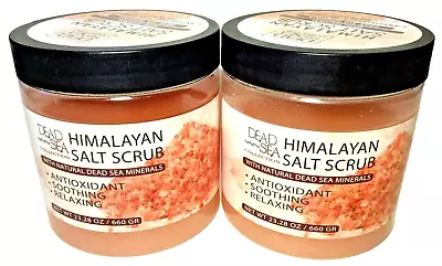 (2 Pack) Dead Sea - Himalayan Salt Scrub - Antioxidant - 23.28 Oz PRIORITY MAIL • $28.85