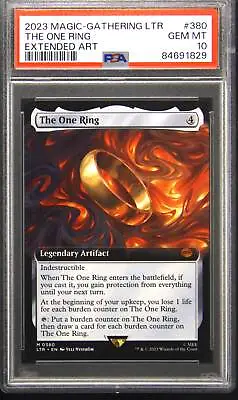 PSA 10 The One Ring Extended Art 380 Mythic Magic: The Gathering Card 2023 • $219.99