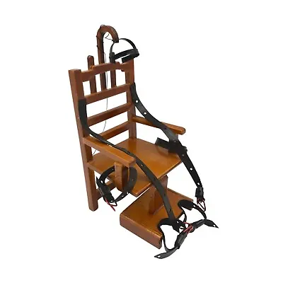  Old Sparky  Dollhouse Miniature Wooden Electric Chair 1:12 Scale • $41.99