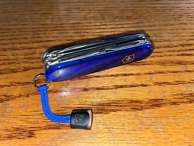 New Victorinox Swiss Army 91mm Knife  BLUE HUNTSMAN PLUS    1.3713.T2 + • $56