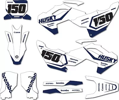 Decal Kit To Fit Husqvarna FC 450 2023 2024 Model Hammer White Style Stickers • $193.66