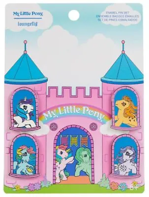 Loungefly My Little Pony - Castle Windows 4-pc. Enamel Pin Set • $17.24