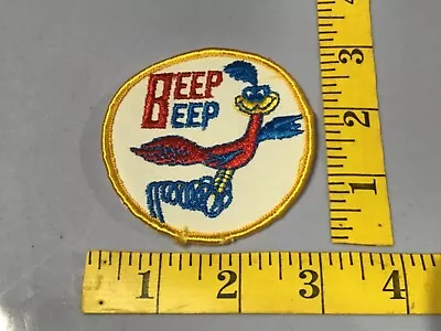 £9.81 • Buy Vintage BEEP BEEP Road Runner Character Patch Embroidered Cotton NOS NEW Cartoon