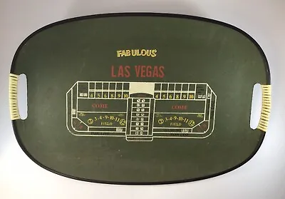 Vintage Las Vegas Casino Tray Serving Bar Tavern Pub Barware • $14.99