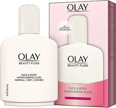 Olay Beauty Fluid Face And Body Moisturiser 200 Ml Pack Of 1 Normal Dry Combo UK • £9.35