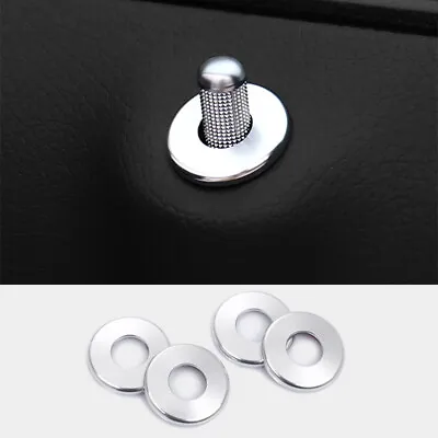 For Mercedes-Benz C E GLC Class W205 4pcs Aluminum Door Lock Pins Pin Cover Trim • $9.99