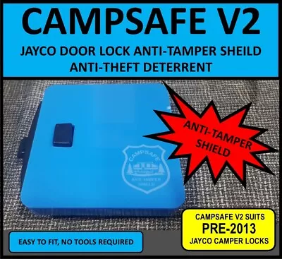 CAMPSAFE V2 Anti-Tamper Security Shield For Jayco Camper Van Door Lock PRE 2013 • $39.95