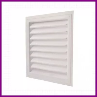 12 In. X 18 In. Plastic Wall Louver Static Vent In White • $30.53