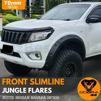 COBRA 4x4 Front Slimline Jungle Fender Flares Suits Navara NP300 2015 - 2020 D23 • $339