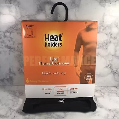 Heat Holders LITE Thermal Underwear Long Sleeve Crew BLACK XL 46 -48  • $23.95