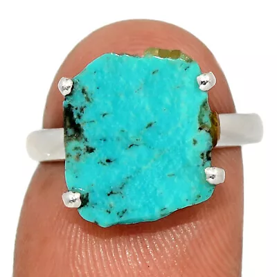 Natural Mexican Turquoise 925 Sterling Silver Ring Jewelry S.6 CR40455 • $11.99