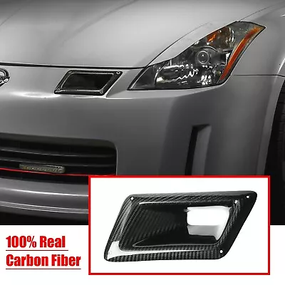 Left Driver Bumper Carbon Fiber Air Vent Intake Duct For Nissan 350Z Z33 2006-09 • $56.58