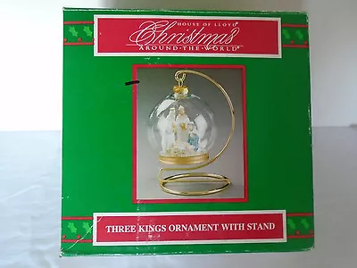 1994 House Of Lloyd Christmas Around The World Three Kings Ornament W/ Stand • $16.99