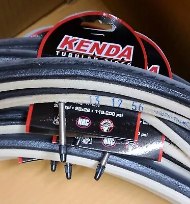 Kenda Volare 700x22 Tubular Road / Track Bike Tire 300tpi Latex Inner Tube NEW  • $39