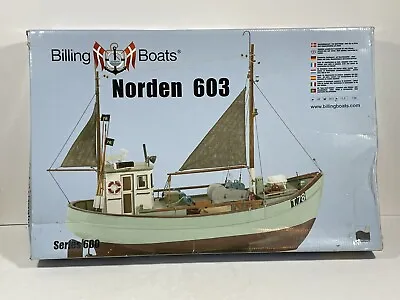 Vtg. Billing Boats ~ Serie 600~ Norden No. 603 ~ 1:30 Scale Wooden Model Kit New • $105.56