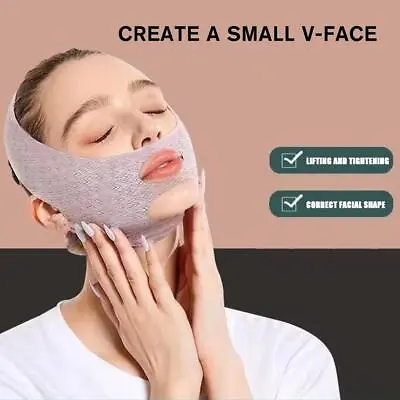 $2.11 • Buy Face V-Line Slim Lift Up Mask Chin Cheek Slimming Belt Strap Band  