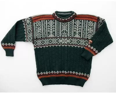 Vintage Dale Of Norway Fair Isle Ski Trondheim 1997 Norwegian Sweater Small • $140