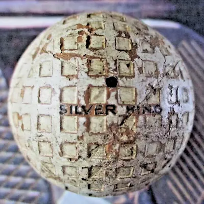 Vtg - SILVER KING Golf Ball - Dot - Square Mesh - 6 Ring • $15