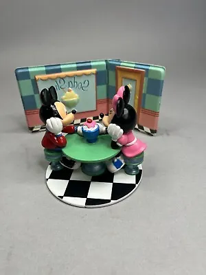Disney Mickey Mouse & Minnie Mouse Soda Shop Decopac 2006 Cake Topper • $18