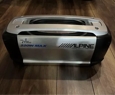 ALPINE SWE-1400 Powered Subwoofer Car Audio 220W MAX Box-shape • $160