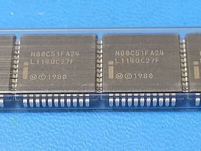 (1 PC) N80C51FA-24 INTEL Microcontroller 8-Bit 8051 CPU 24MHz CMOS PLCC44 • $5.95