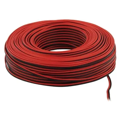 20m Auline® Red & Black 0.35mm Speaker Cable Surround Sound Hifi Car Audio AWG • £4.29