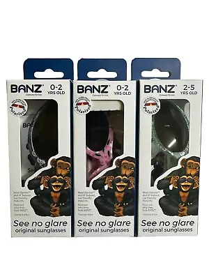 Baby Banz Girls / Boy Sunglasses UV Protection 0-2 & 2-5 Years Toddler Infant UK • £10.79